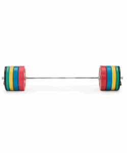 150Kg Coloured Bumper Set & 7ft Bar