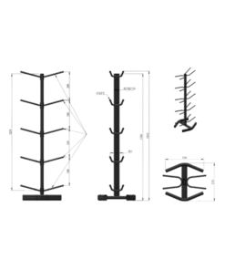 Alternative view of Medicine Ball Rack-Vertical (Holds 10)