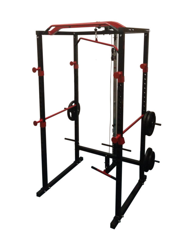 Power Rack (with Lat-Pull Down/ Lo-Row Pulley & Weight Storage ...