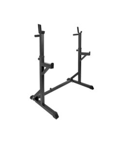 Alternative view of 120KG Home Gym Package: Squat Stand , Adjustable Bench , Oly Bar & Bumper Plate Weights