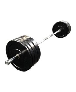 150kg Bumper Plate Set   7ft Olympic Bar