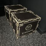Custom Wooden Plyo Box with Logo Excape