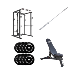 120KG Home Gym Package with Lat Pulldown Rack (1)