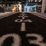 Bolt Strength Gorilla Turf with Markings 2m x 12m (Black, 2 Lanes)