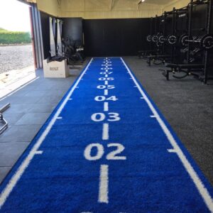 Bolt Strength Gorilla Turf with Markings | 2m x 12m (Blue, 2 Lanes)