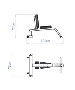 [uprightutilitybench] Product Dimensions Image