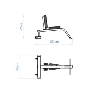 [uprightutilitybench] Product Dimensions Image