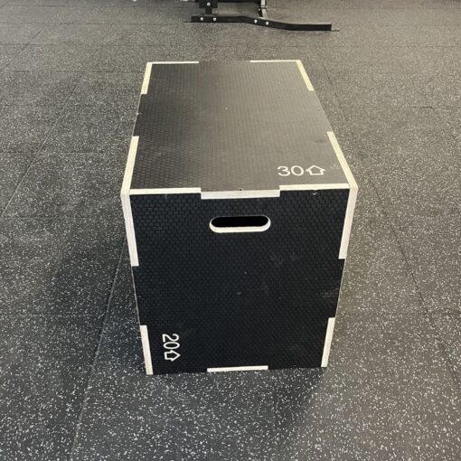 Bolt Strength Wooden Plyometric Box 3 in 1 – 20″ x 24″ x 30″ (Black)