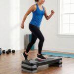 Aerobic Step – 78cm Grey in studio