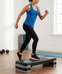 Aerobic Step – 78cm Grey in studio