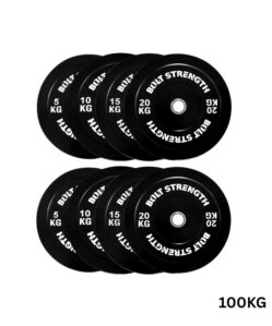 100KG Bolt Strength Bumper Plate Set