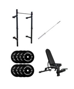 120KG Folding Squat Rack Package