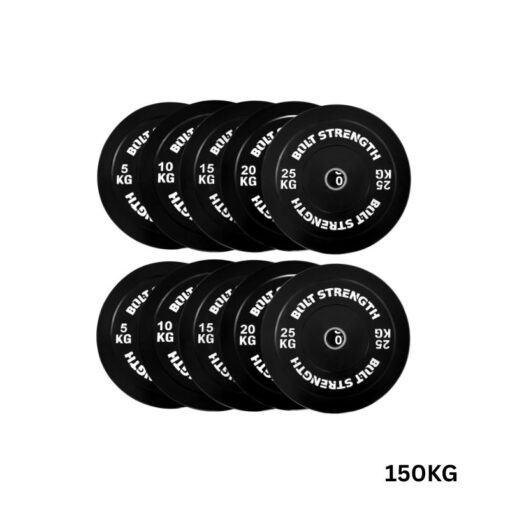 150KG Bolt Strength Bumper Plate Set
