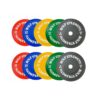 150KG Coloured Bumper Plates Bundle