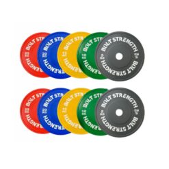 150KG Coloured Bumper Plates Bundle