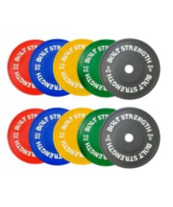 150KG Coloured Bumper Plates Bundle
