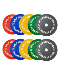 150KG Coloured Bumper Plates Bundle