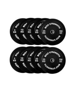 150kg Black Bumper Plates