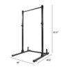 Squat Stand with Pull Up Bar with measurements