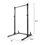 Squat Stand with Pull Up Bar with measurements