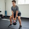 Bolt Adjustable Kettlebell (18kg) with teen