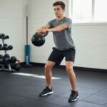 Bolt Adjustable Kettlebell (18kg) with teen