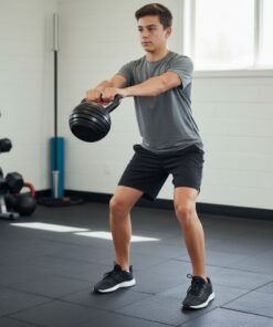 Bolt Adjustable Kettlebell (18kg) with teen