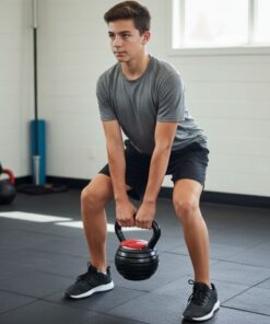 Bolt Adjustable Kettlebell (18kg) with teen