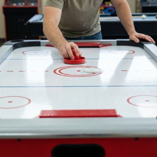 AccuPro Boreas Air Hockey Table someone playing