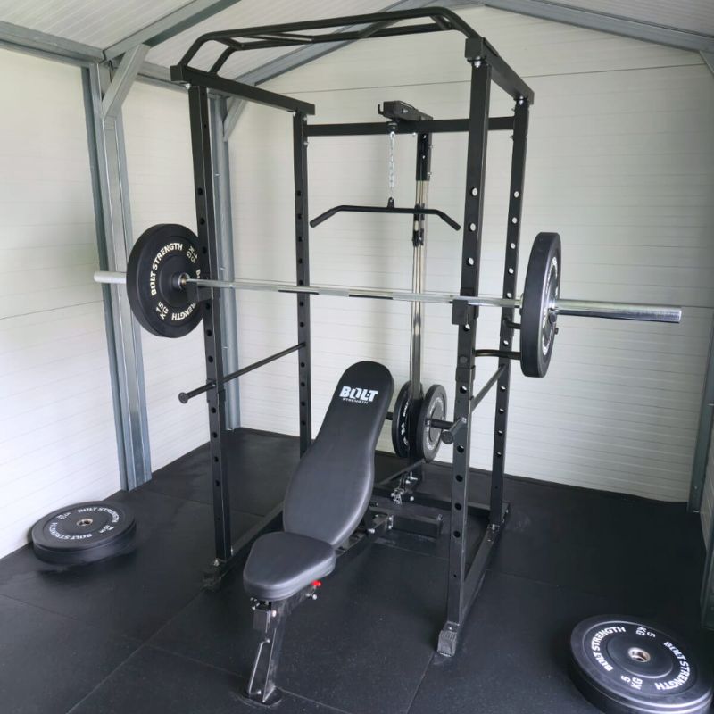 Bolt Power Rack Bolt Strength Power Rack with Lat Pulldown/Low Row - Fitness Equipment ...