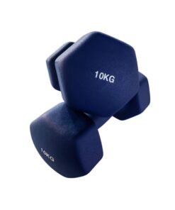 10kg Coloured Neoprene Dumbbells