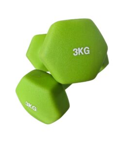 3kg Coloured Neoprene Dumbbells
