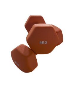 4kg Coloured Neoprene Dumbbells