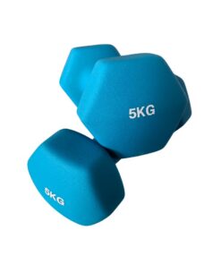 5kg Coloured Neoprene Dumbbells