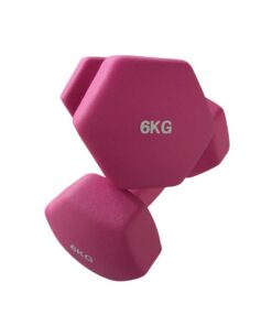 6kg Coloured Neoprene Dumbbells