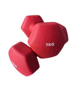 7kg Coloured Neoprene Dumbbells
