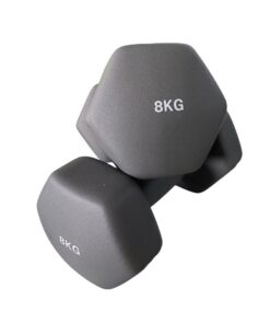 8kg Coloured Neoprene Dumbbells