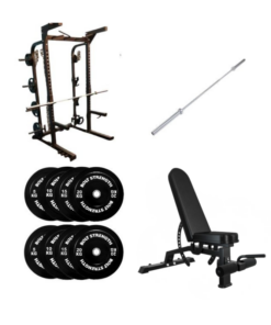 120KG Bolt Strength Full Commercial Half Rack Package