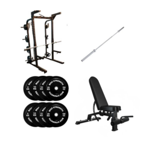 120KG Bolt Strength Full Commercial Half Rack Package (1)