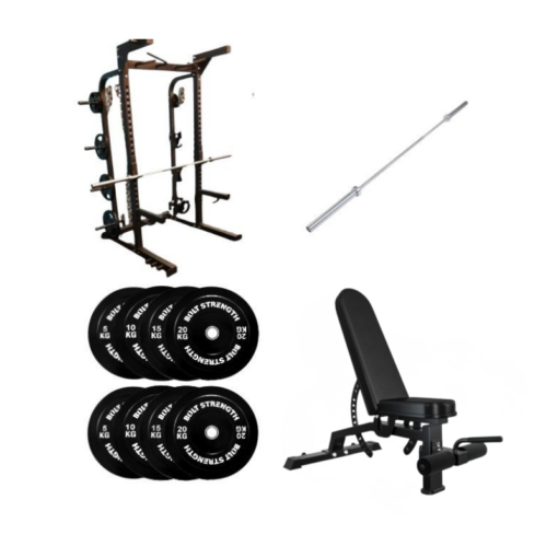 120KG Bolt Strength Full Commercial Half Rack Package (1)