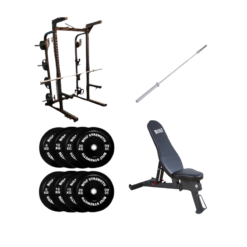 120KG Bolt Strength Full Commercial Half Rack Package