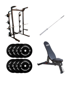 120KG Bolt Strength Full Commercial Half Rack Package