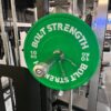 Bolt Strength Coloured Bumper Plate 10KG on a bar