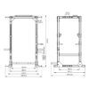 Full Commercial Power RackFull Commercial Power Rack - Dimensions