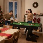 Accu Pro 5ft Multi Table in a house with people playing it