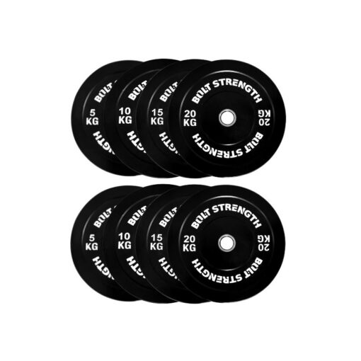 100kg Black Bumper Plates