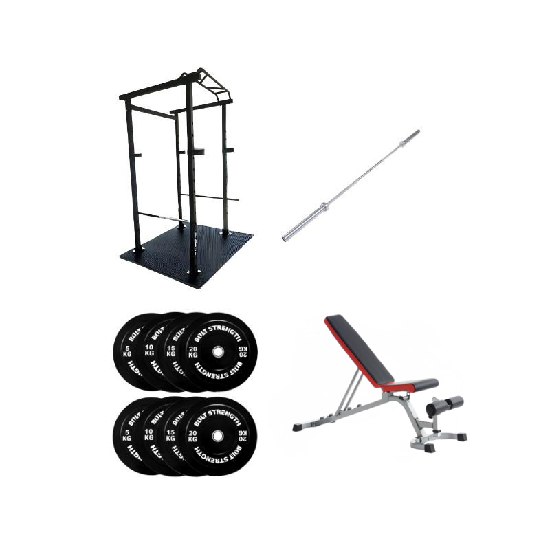 120KG Perfect Home Gym Package Fitness Equipment Ireland