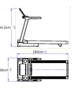 Bolt Strength T80i Treadmill & Pro Dimensions