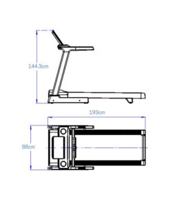 T80 Pro Treadmill dimensions