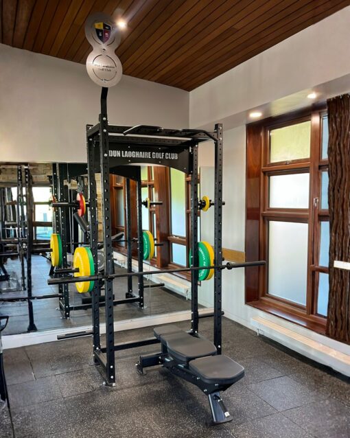 Wall ball target on rack